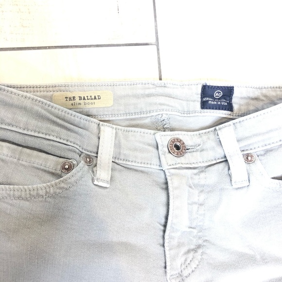 AG Adriano Goldschmeid Ballad Slim Boot Grey Jeans - Picture 9 of 16